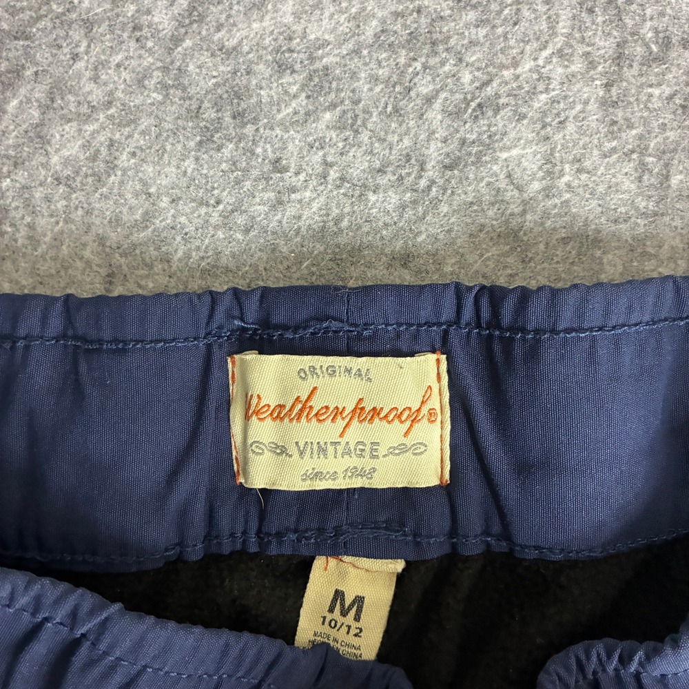 Weatherproof Vintage Youth Medium 10/12 Navy Fleece Lined Cargo Joggers Pants - Picture 3 of 7